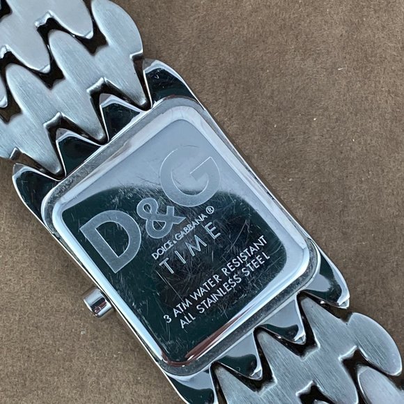 Dolce and Gabbana Silver Tone Watch Crystal Bezel and Bracelet - Picture 8 of 14